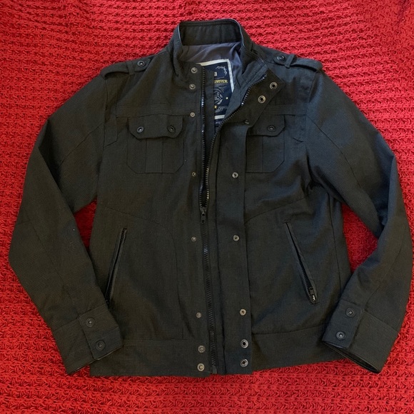 Urban Behavior Jackets & Coats Mens Urban Behavior Dark Plaid Biker